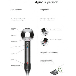 سشوار حرفه‌ای دایسون مدل HD07 Supersonic