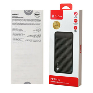 پاوربانک 22.5 وات پرووان مدل PPB5115 ظرفیت 10000 میلی آمپرساعت