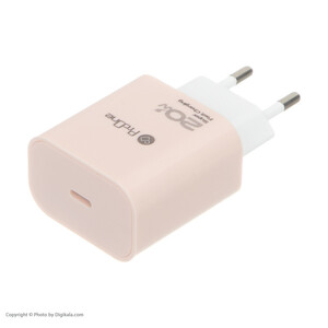 شارژر دیواری 20 وات پرووان مدل PWC540 به همراه کابل تبدیل لایتنینگ