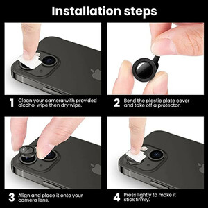 محافظ لنز دوربین لنز شیلد مدل رینگی مناسب برای گوشی موبایل اپل iPhone 13