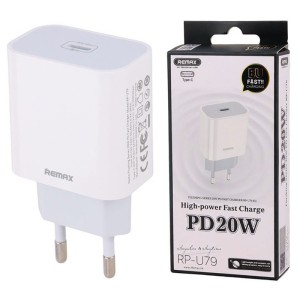 شارژر دیواری 20 وات ریمکس RP-U79 PD 3A