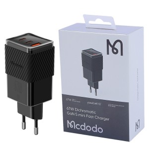 شارژر دیواری 67 وات مک دودو CH-150 GAN 5 Mini QC4.0 PD 5A