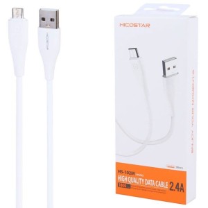 کابل میکرو یو اس بی فست شارژ 2.4 آمپر هایکو استار HS-102M طول 1 متر