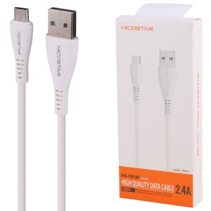 کابل میکرو یو اس بی فست شارژ 2.4 آمپر هایکو استار HS-101 طول 1 متر
