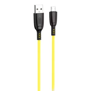 کابل کوتاه میکرو یو اس بی فست شارژ 6 آمپر ایکس او XO-NB247M طول 25 سانتی متر