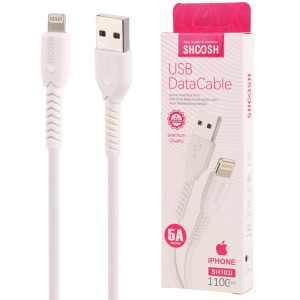 کابل لایتنینگ فست شارژ 5 آمپر شوش SH103i طول 1.1 متر