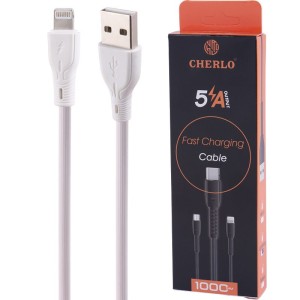 کابل لایتنینگ فست شارژ 5 آمپر چرلو CH-IP09 طول 1 متر