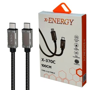 کابل دو سر تایپ سی فست شارژ 240 وات ایکس انرژی X-370C طول 1 متر