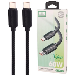 کابل دو سر تایپ سی فست شارژ 60 وات ارلدام EC-188C-C طول 1 متر