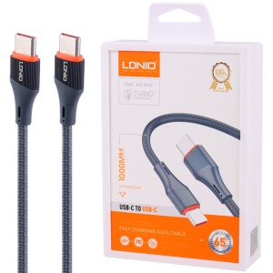 کابل دو سر تایپ سی فست شارژ 65 وات الدینیو LC631C طول 1 متر