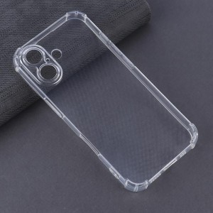 قاب ژله ای ضربه گیر بی رنگ آیفون iPhone 16 محافظ لنزدار