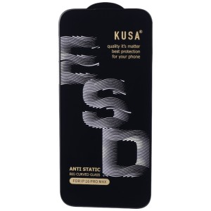 گلس آنتی استاتیک Kusa Big Curved آیفون iPhone 16 Pro