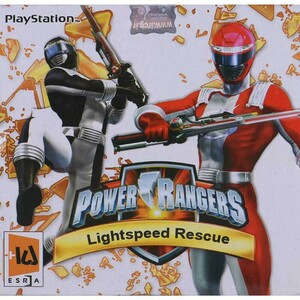 بازی Power Rangers Lightspeed Rescue لوح زرین مناسب برای PS1