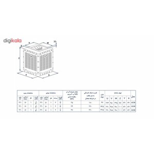 کولر آبی 5000 آبسال مدل AC48