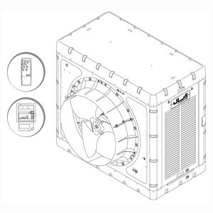 کولر آبی سلولزی 13000 آبسال مدل AC/AX13000