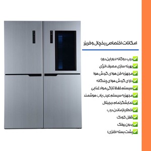 یخچال فریزر دوقلو 40 فوت استیلون مدل economy2024