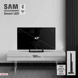 تلویزیون 43 اینچ ال ای دی هوشمند سام مدل UQ43D6500MH