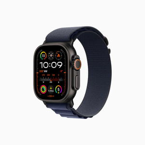 ساعت هوشمند اپل مدل Ultra 2 Black Titanium Case Alpine Loop 49mm