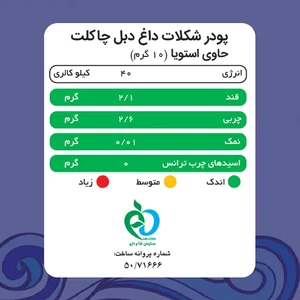 شکلات داغ دبل چاکلت پپتینا بسته 500 گرمی