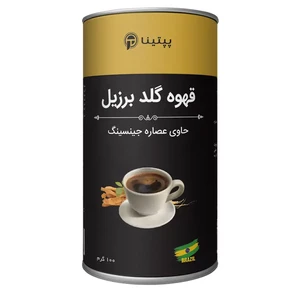 قهوه گلد با جینسینگ پپتینا قوطی 100 گرمی