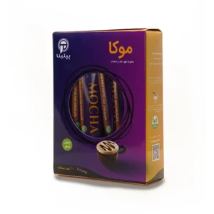 موکا (ترکیبی از قهوه و شکلات) پپتینا sachet box containing 20 sachets of 10 grams