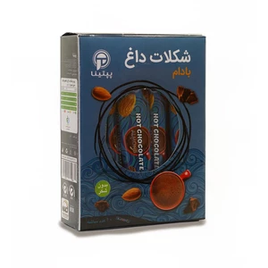 شکلات داغ با پودر شیر بادام پپتینا قوطی 100 گرمی