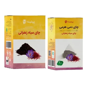 چای سیاه زعفرانی پپتینا تی بگ هرمی