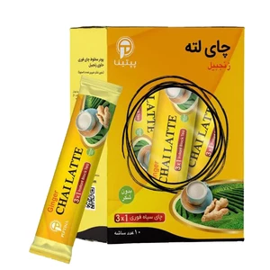 شیر چای (چای لته) زنجبیل پپتینا بسته 10 ساشه‌ای