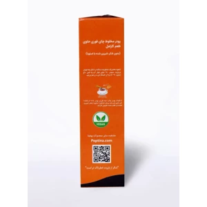 شیر چای (چای لته) کارامل پپتینا sachet box containing 20 sachets of 10 grams