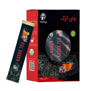 چای کرک زعفرانی پپتینا sachet box containing 20 sachets of 10 grams