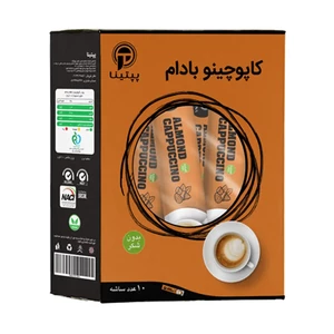 کاپوچینو با پودر شیر بادام پپتینا قوطی 100 گرمی