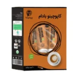 کاپوچینو با پودر شیر بادام پپتینا قوطی 100 گرمی