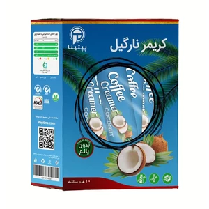 کریمر غیر لبنی با پودر شیر نارگیل پپتینا قوطی 200 گرمی