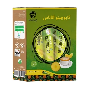 کاپوچینو آناناس پپتینا sachet box containing 20 sachets of 10 grams