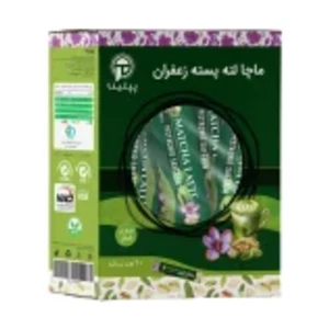 ماچا لته پسته زعفران پپتینا 10 ساشه 10 گرمی