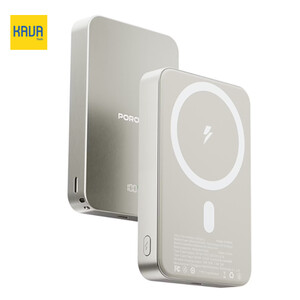 پاوربانک مگ‌سیف پرودو مدل Porodo MagSafe 10000mAh Power Bank PDPB15WSLYL