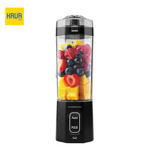 مخلوط‌کن همراه Powerology Blendex – ظرفیت 700mL، موتور 20000RPM، باتری 6000mAh، مواد استیل ضدزنگ و Tritan، تیغه 10 پره، شارژ USB-C | مشکی