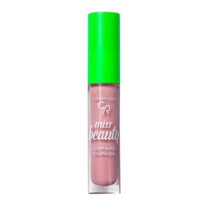 رژ لب مایع حجم دهنده میس بیوتی Glow Shine گلدن رز 4.5ml