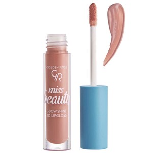 رژ لب مایع حجم دهنده میس بیوتی Glow Shine گلدن رز 4.5ml