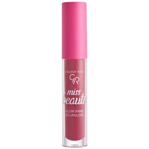رژ لب مایع حجم دهنده میس بیوتی Glow Shine گلدن رز 4.5ml