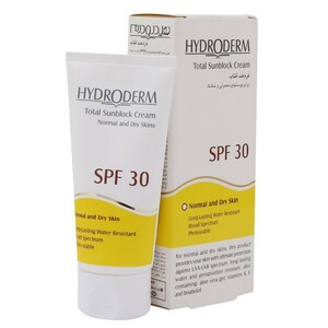 لوسیون ضد آفتاب هیدرودرم SPF30 پوست چرب و جوش دار 75ml