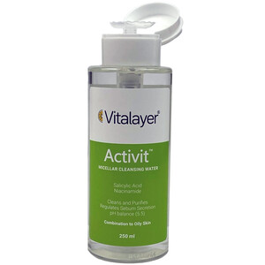 میسلار واتر پوست های چرب و مختلط Activit ویتالیر 250ml