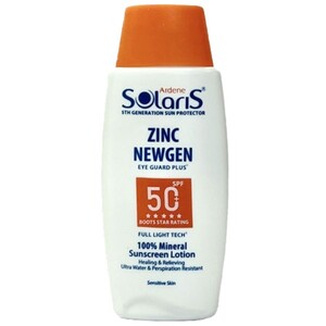 لوسیون ضد آفتاب فیزیکال آردن سولاریس زینک نیوژن SPF50
