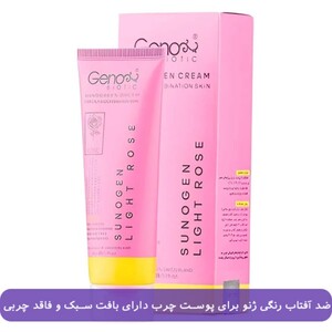 ضد آفتاب رنگی ژنوبایوتیک SPF50 پوست چرب