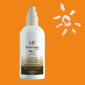 ضد آفتاب پمپی بی رنگ SPF50 مناسب انواع پوست ژوت 100ml