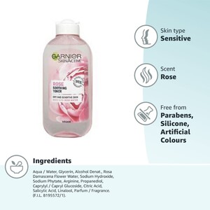 تونر گل رز گارنیه 200ml