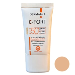 فلوئید ضد آفتاب رنگی سی فورت درمالیفت SPF50