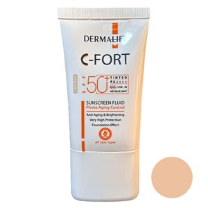 فلوئید ضد آفتاب رنگی سی فورت درمالیفت SPF50