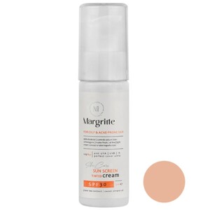 کرم ضد آفتاب رنگی پوست چرب و مستعد آکنه مارگریت SPF30