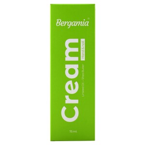کرم دست و ناخن برگامیا روغن کتان و شی باتر 75ml